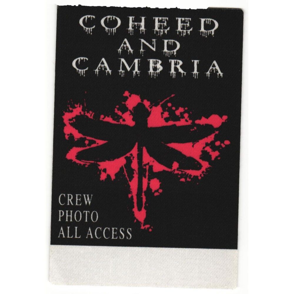 Vintage 2002 Coheed and Cambria Concert Backstage Pass VIP